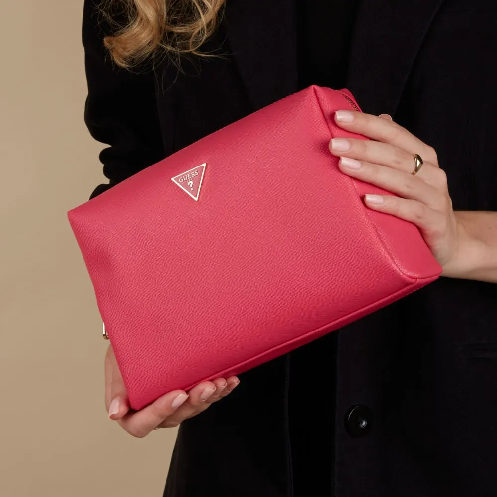 Guess Red Toiletry Bag